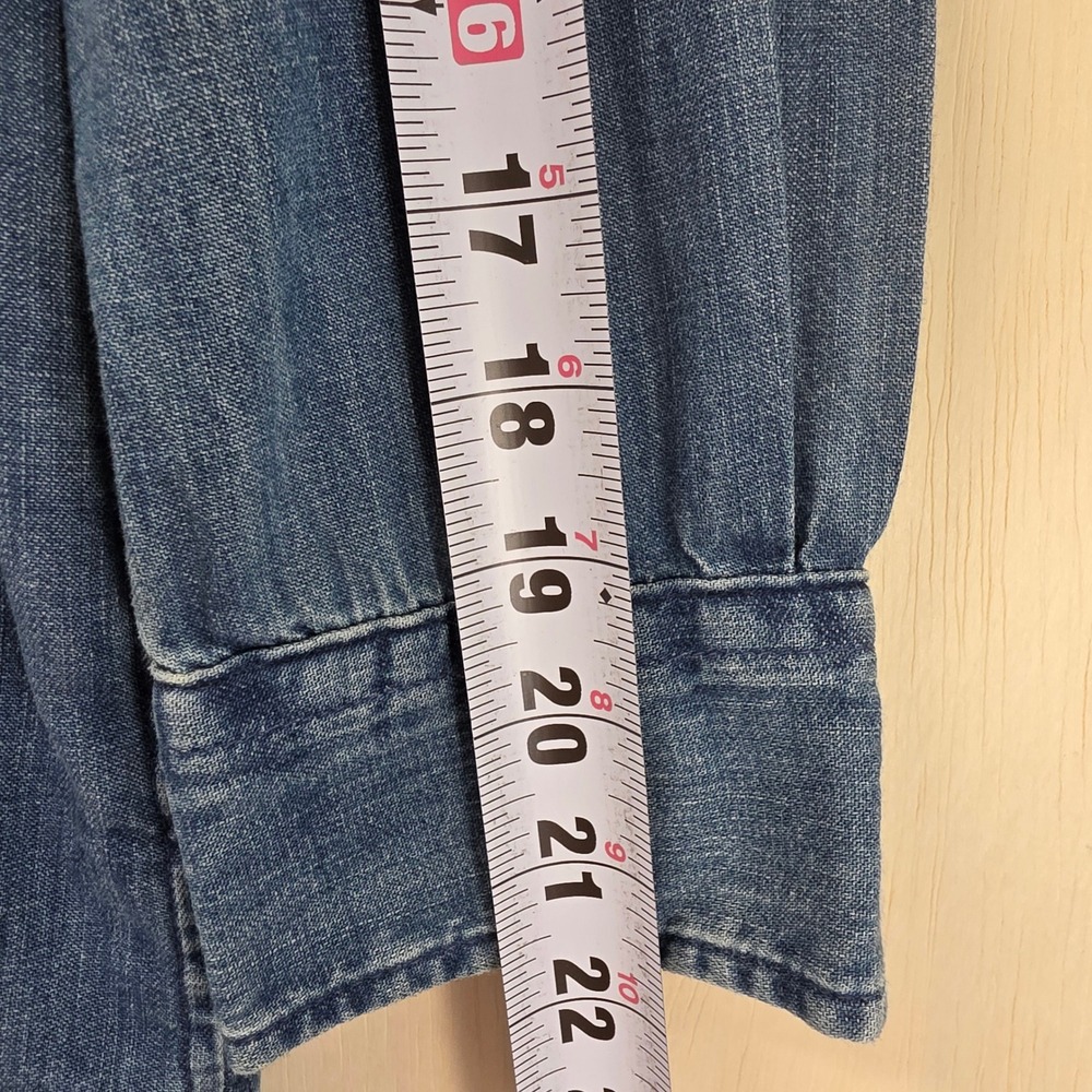 Polo Ralph Lauren Denim Shirt Dress Blue Belted Long Sleeve Midi Size 4 - Picture 9 of 14
